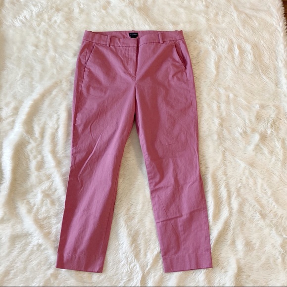 J.Crew Cameron Pink Slim Crop Midrise Chino Pant - Picture 7 of 12